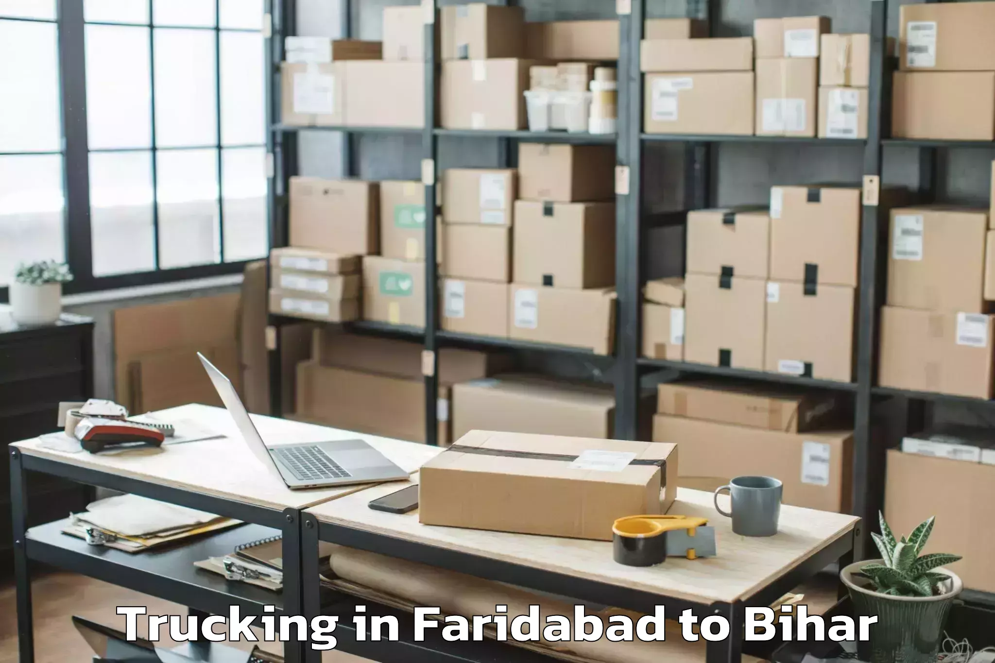 Top Faridabad to Jogapatti Trucking Available